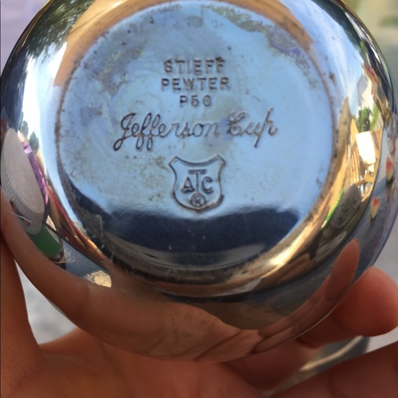 Two Stieff pewter P50 Jefferson cup ATC - Picture 2 of 4